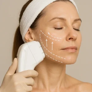 Woman having HI-FU to reduce wrinkles call LA LIPO Golders Green Now!