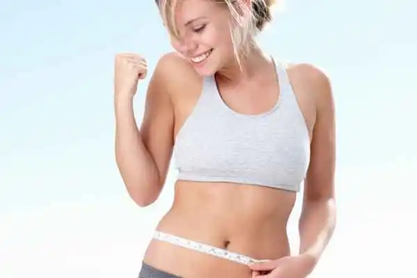 woman happy after fat reduction treatment Golders Green